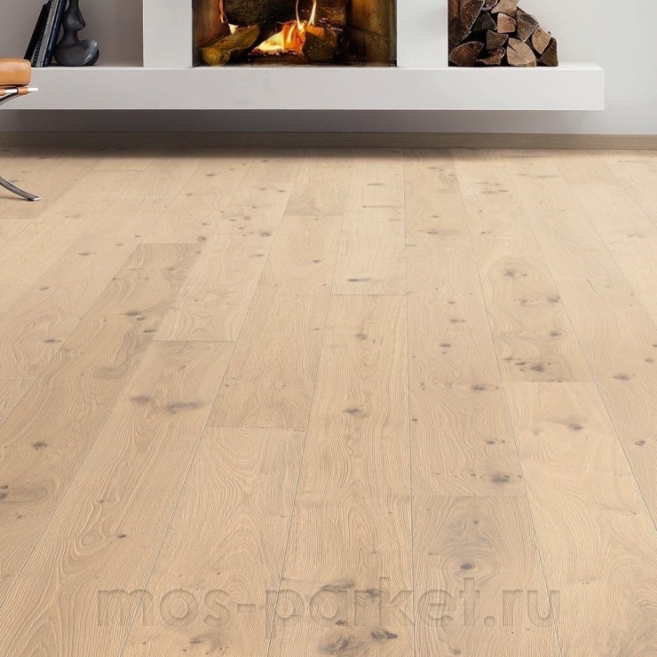 Паркетная доска Haro 4000 Series 535622 Дуб 4 Пуро белый Саваж ретро браш