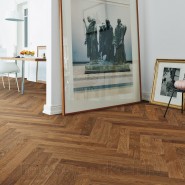 Инженерная доска Haro 1-Stripe Prestige 4000 Series 540162 Дуб дымчатый Маркант браш