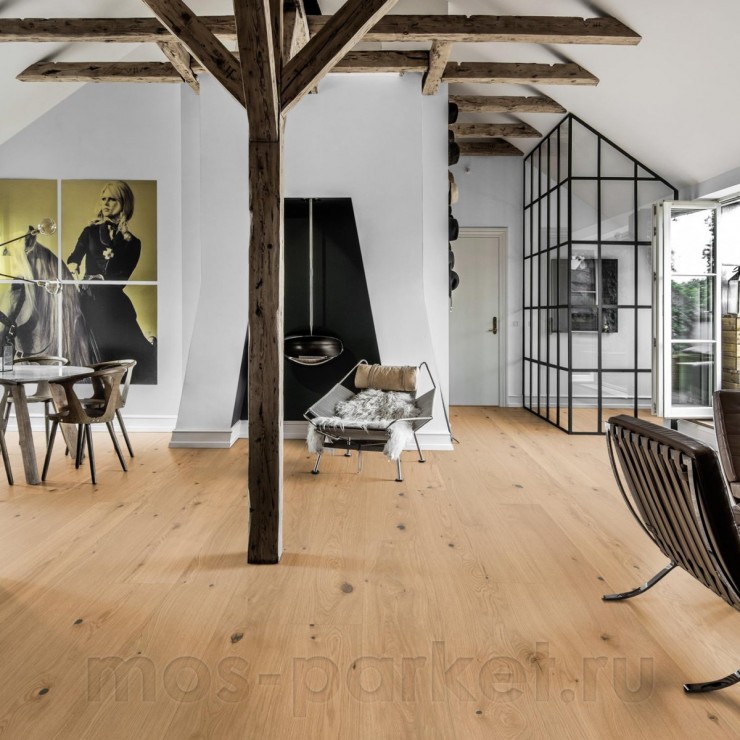 Однополосная паркетная доска Kahrs Life Authentic Plank Oak Cardamom