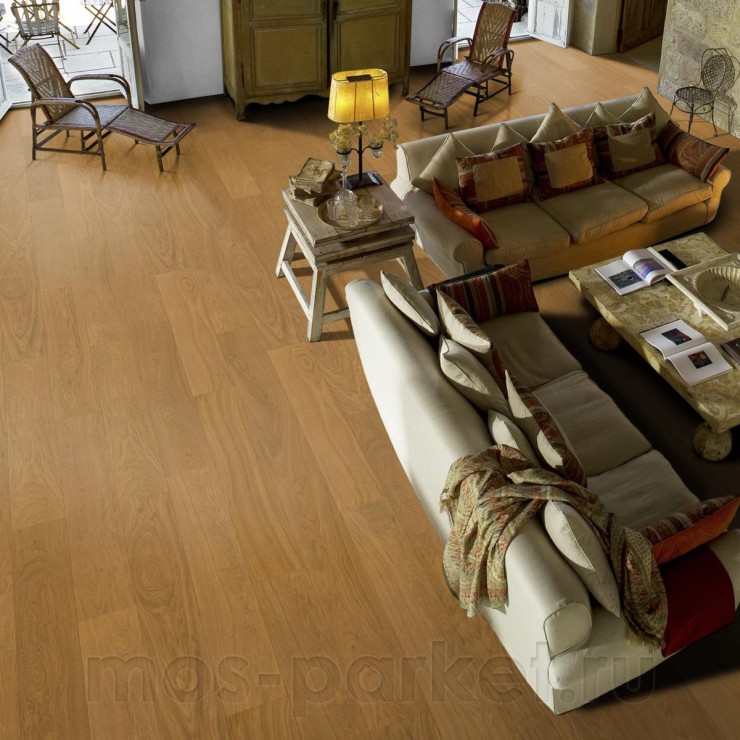 Однополосная паркетная доска Kahrs Life Authentic Plank Oak Cloves