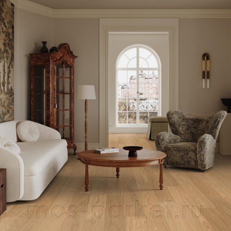 Однополосная паркетная доска Kahrs Life Authentic Plank Oak Nutmeg