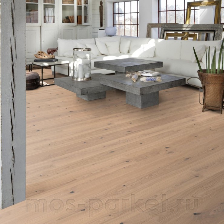 Однополосная паркетная доска Kahrs Life Authentic Plank Oak Sesame