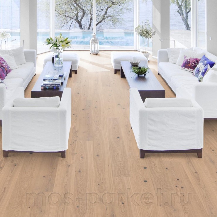 Однополосная паркетная доска Kahrs Life Authentic Plank Oak Sesame