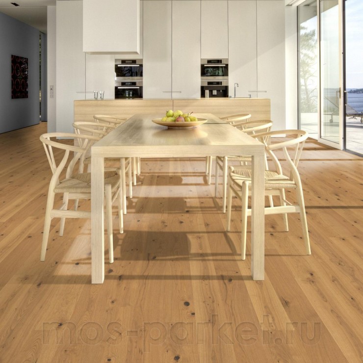 Однополосная паркетная доска Kahrs Life Authentic Plank Oak Tahini