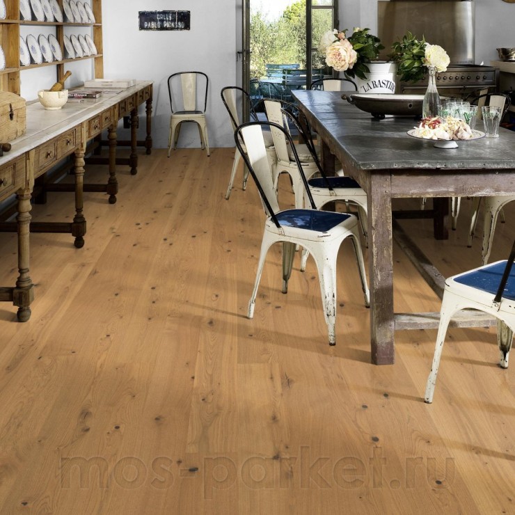 Однополосная паркетная доска Kahrs Life Authentic Plank Oak Tahini