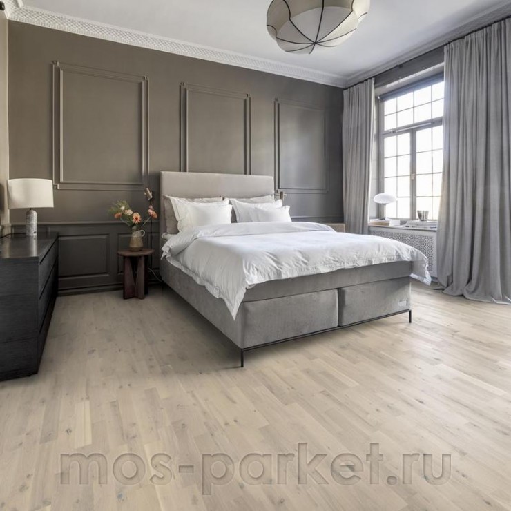 Паркетная доска Kahrs Beyond Retro Oak Loft White Strip