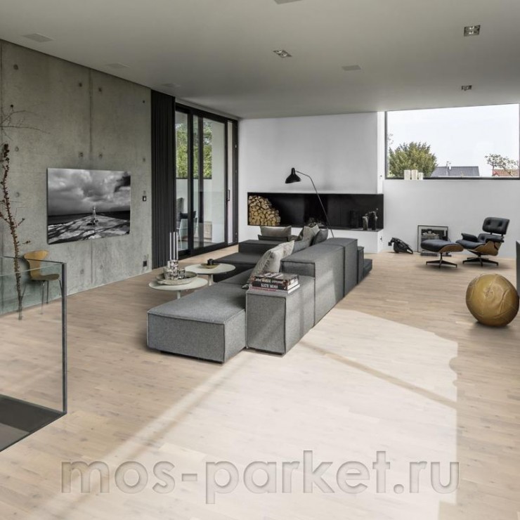 Паркетная доска Kahrs Beyond Retro Oak Loft White Strip