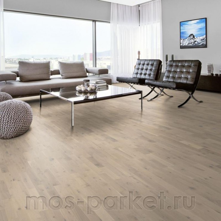 Паркетная доска Kahrs Beyond Retro Oak Loft White Strip