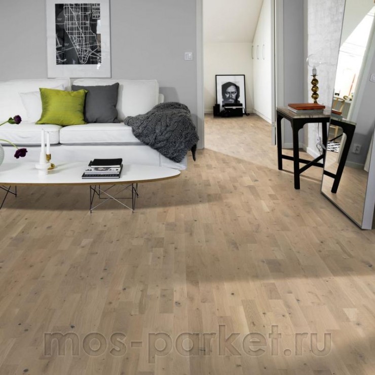 Паркетная доска Kahrs Beyond Retro Oak Frosted Oat Strip
