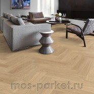 Английская елка Kahrs Herringbone Дуб AB Dim White Calm