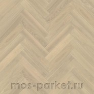 Английская елка Kahrs Herringbone Дуб AB White Calm