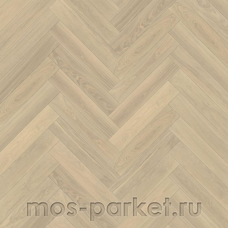 Английская елка Kahrs Herringbone Дуб AB White Calm