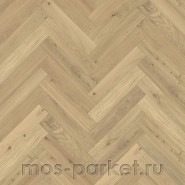 Английская елка Kahrs Herringbone Дуб CC Dim White Lively