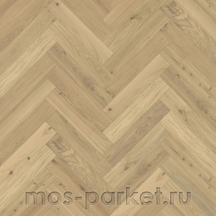 Английская елка Kahrs Herringbone Дуб CC Dim White Lively