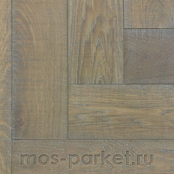 Английская елка Kahrs Herringbone Дуб CC Vintage White Lively