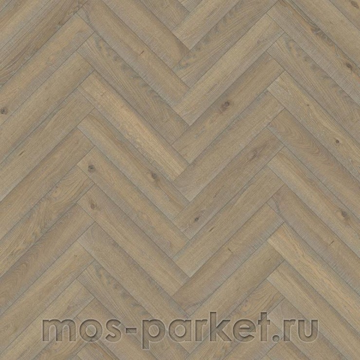 Английская елка Kahrs Herringbone Дуб CC Vintage White Lively