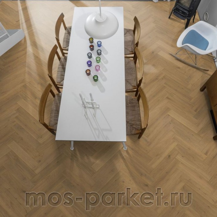 Английская елка Kahrs Herringbone Дуб CD Grey Lively