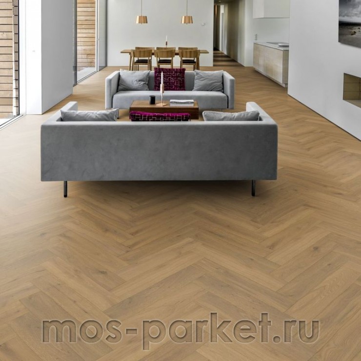 Английская елка Kahrs Herringbone Дуб CD Grey Lively