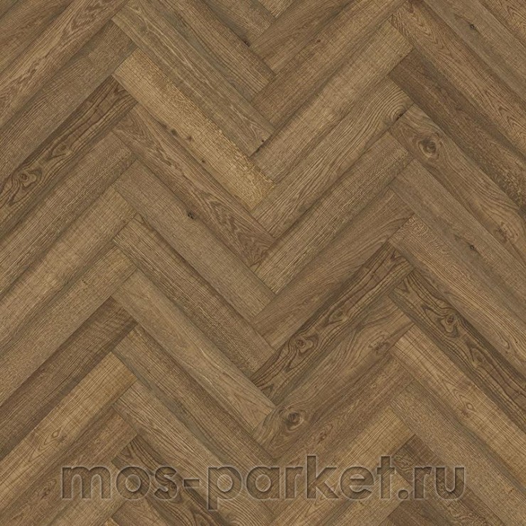Английская елка Kahrs Herringbone Дуб CD Smoked Lively
