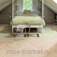 Английская елка Kahrs Herringbone Дуб CD White Lively