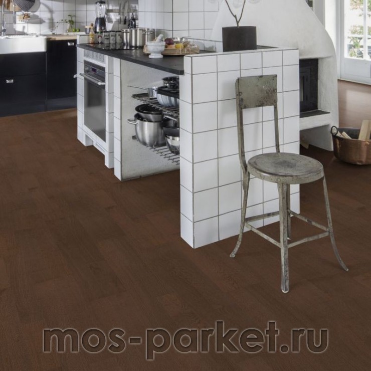 Двухполосная паркетная доска Kahrs Life Cocoa Bean (193×1225 мм)