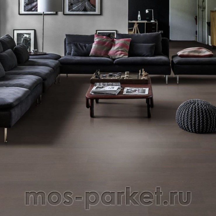 Однополосная паркетная доска Kahrs Life Faded Black (150×1810 мм)