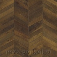 Французская елка Kahrs Chevron Дуб Шеврон темно-коричневый 60°