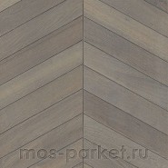 Французская елка Kahrs Chevron Дуб Шеврон серый 60°