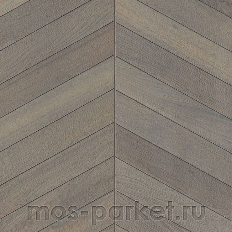 Французская елка Kahrs Chevron Дуб Шеврон серый 60°