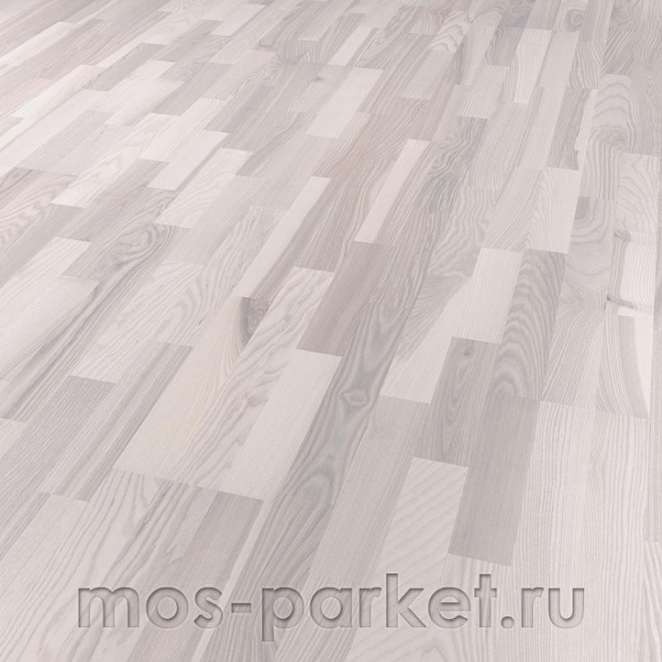 Паркетная доска Focus Floor Classic Ясень Mistral White Matt 3S