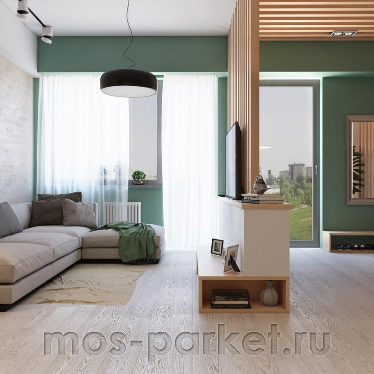 Паркетная доска Polarwood Classic Ясень Premium 138 Dover MATT