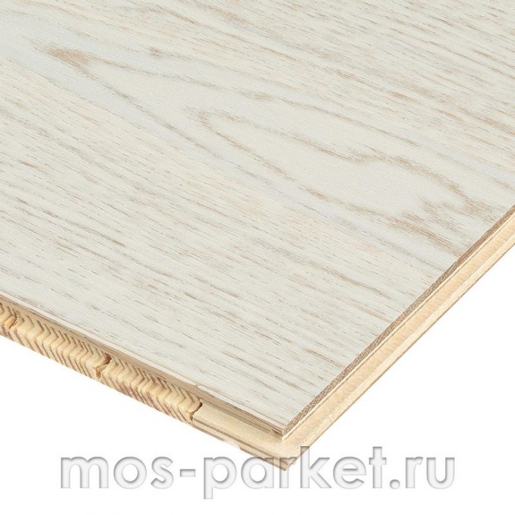 Паркетная доска Focus Floor Season Дуб Mirage White Matt 1S