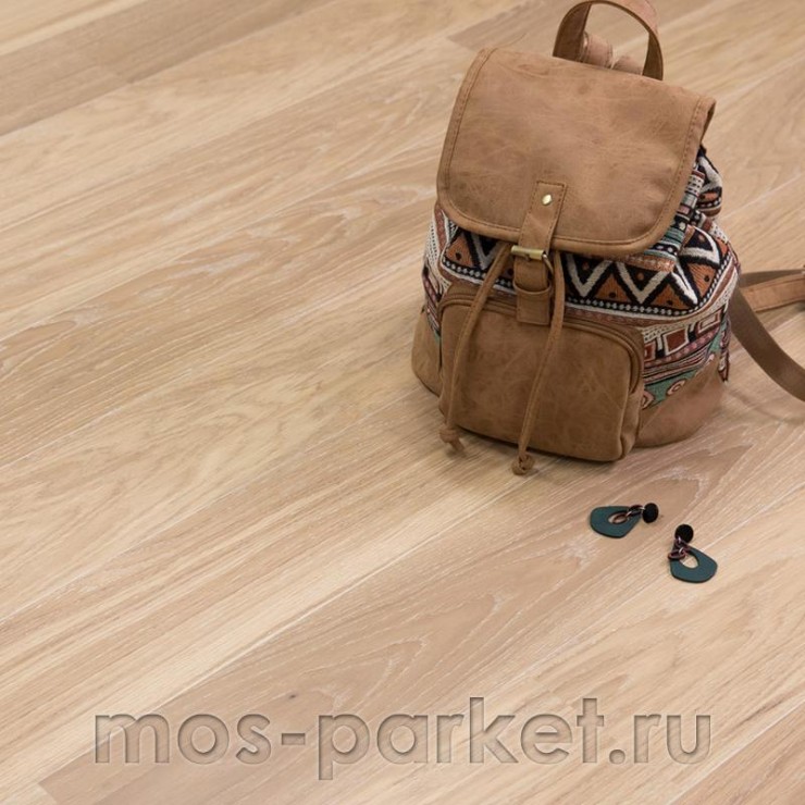 Паркетная доска Polarwood Space Дуб Premium 138 Mercury White Oiled