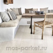 Паркетная доска Karelia Essence Дуб Story 138 Polar White