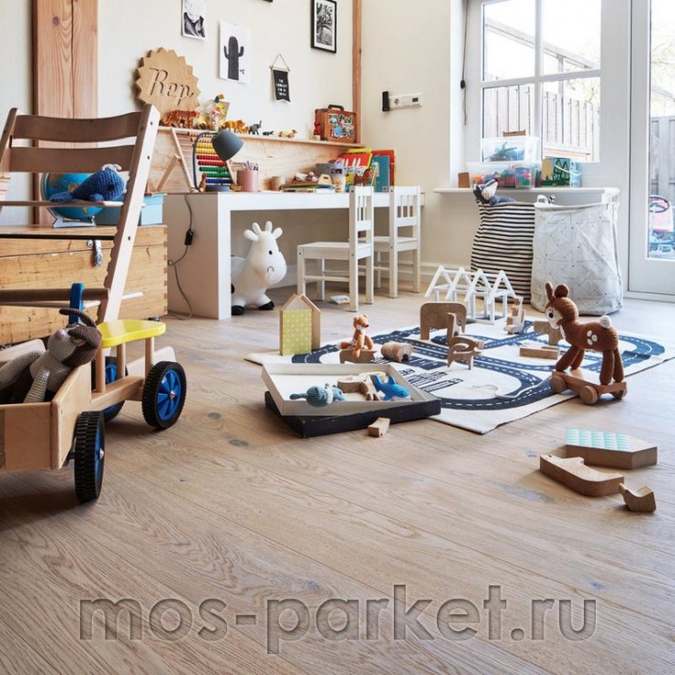 Паркетная доска Meister PD 200 Classic 8489 Дуб Рустик беленый