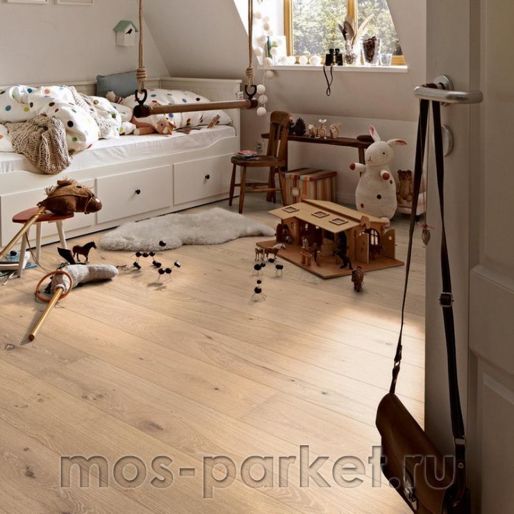Паркетная доска Meister PD 400 Cottage 8545 Дуб Лайвли кремовый выбеленный