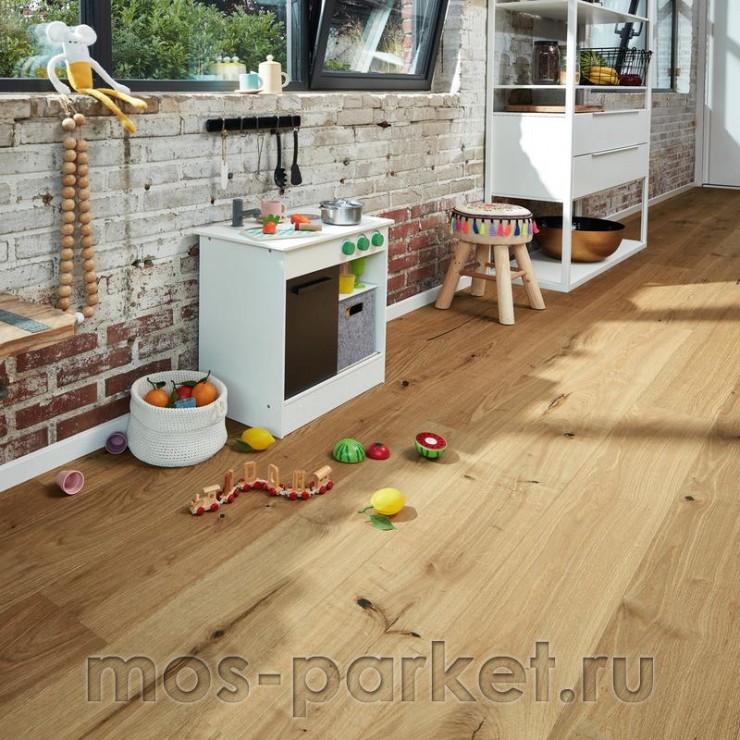 Паркетная доска Meister PD 400 Cottage 8809 Дуб Витал чистый серый