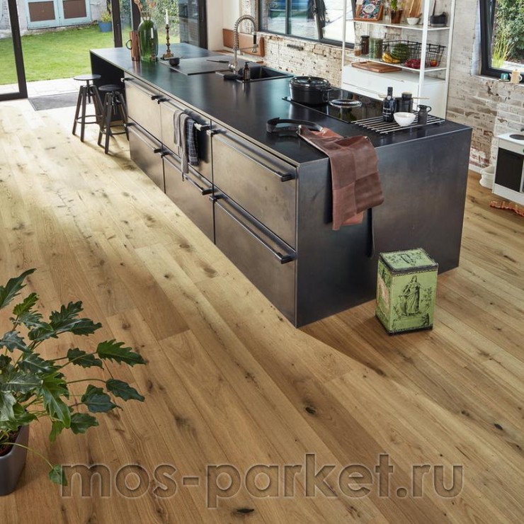 Паркетная доска Meister PD 400 Cottage 8809 Дуб Витал чистый серый
