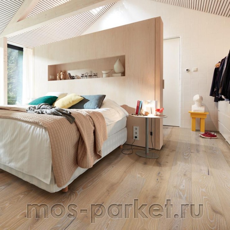 Паркетная доска Meister PD 400 Cottage 8804 Дуб Витал белый мытый