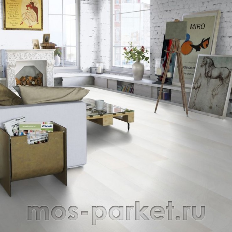 Паркетная доска Tarkett Salsa Art Ясень White Pearl