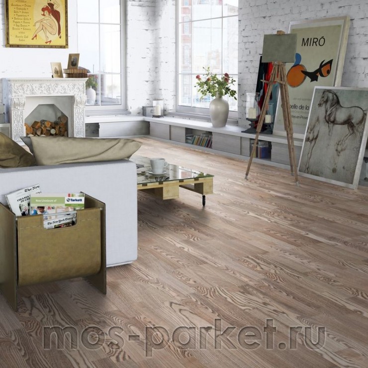 Паркетная доска Tarkett Salsa Premium Ясень Кварц
