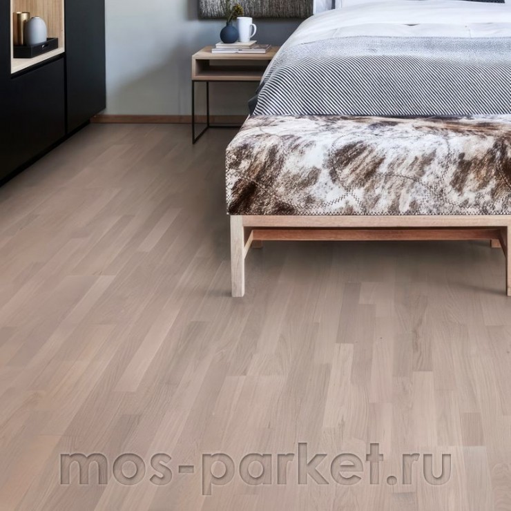 Паркетная доска Upofloor Ambient Дуб White Chalk Matt 3S