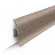 Плинтус пластиковый с кабель-каналом Ideal Classic 211 Дуб рустик 55