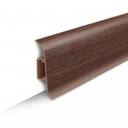 Плинтус пластиковый с кабель-каналом Ideal Classic 293 Орех тёмный 55