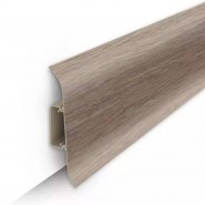 Плинтус пластиковый с кабель-каналом Ideal Classic 211 Дуб рустик 70