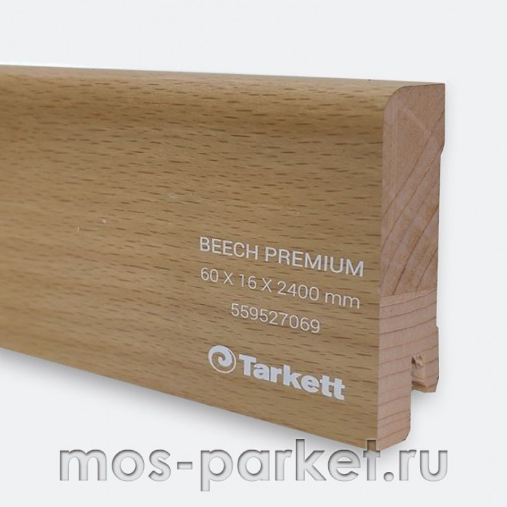 Плинтус Tarkett Бук Премиум (Beech Premium) 60×16 мм