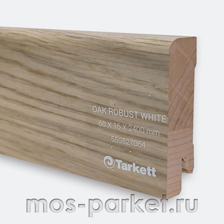 Плинтус Tarkett Дуб Робуст белый (Oak Robust White) 60×16/23 мм