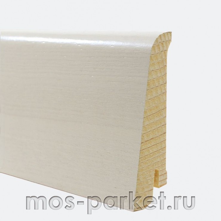 Плинтус Tarkett Art Белая жемчужина (Art White Pearl) 80×20 мм