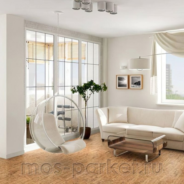 Клеевое напольное пробковое покрытие Corkstyle Eco Cork Linea