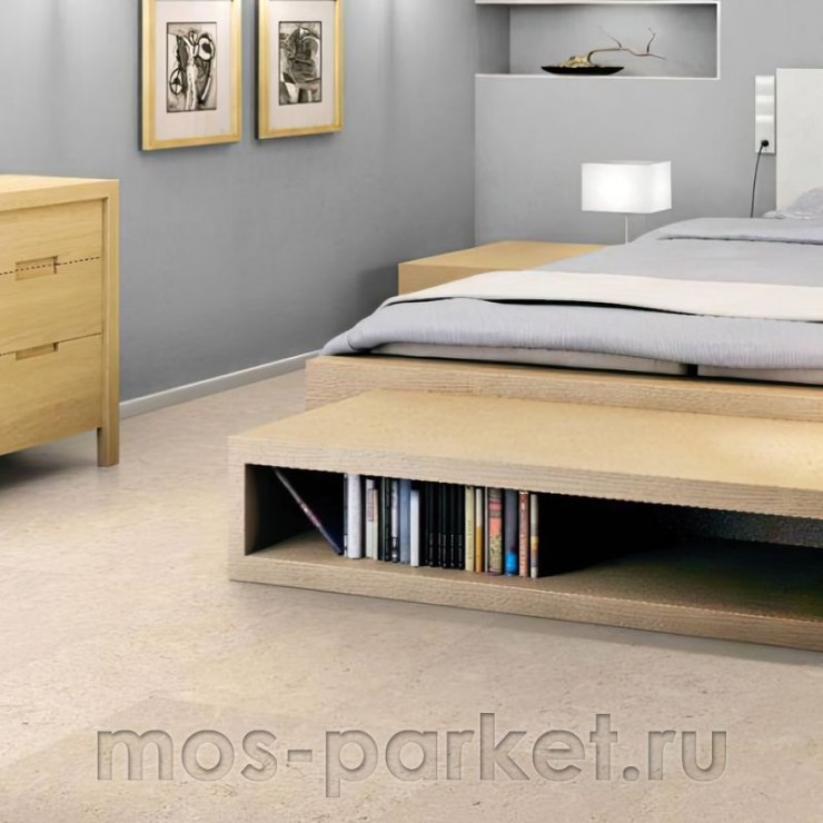 Клеевое напольное пробковое покрытие Corkstyle Eco Cork Madeira Creme